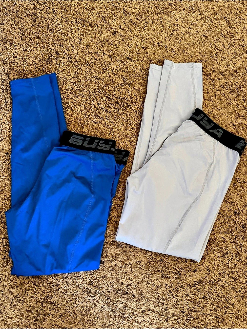 EPRO Exercise EPRO leggings Athletic Shorts in Blue & Light Gray